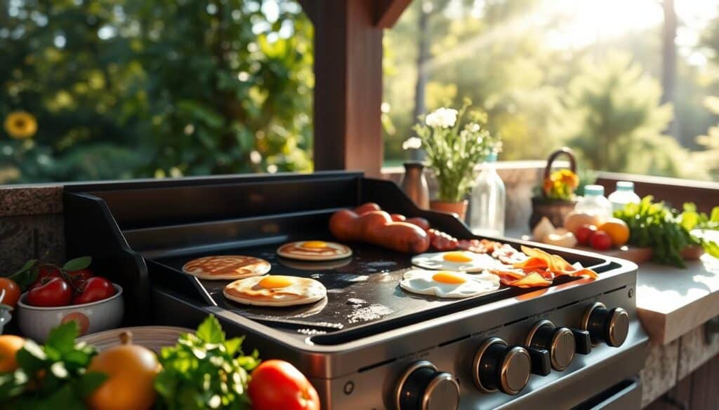 Blackstone Griddle Breakfast Cooking