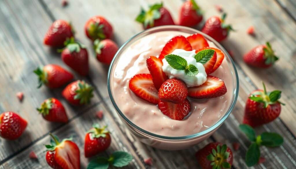 Homemade Strawberry Pudding