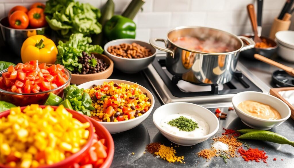 Taco Soup Frios Preparation