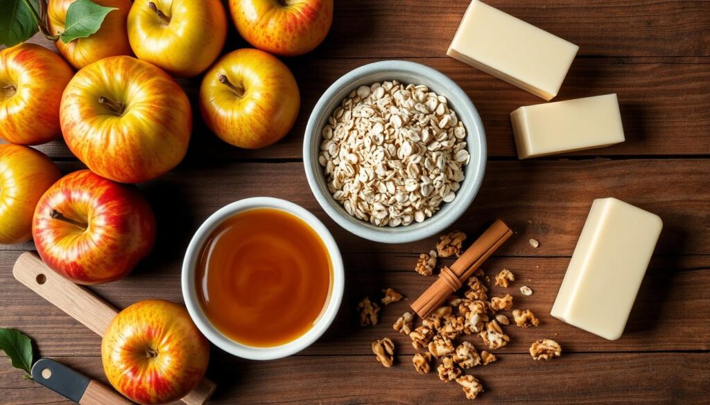 Apple Oatmeal Caramel Cookie Ingredients