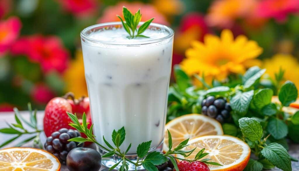 cold yogurt drink